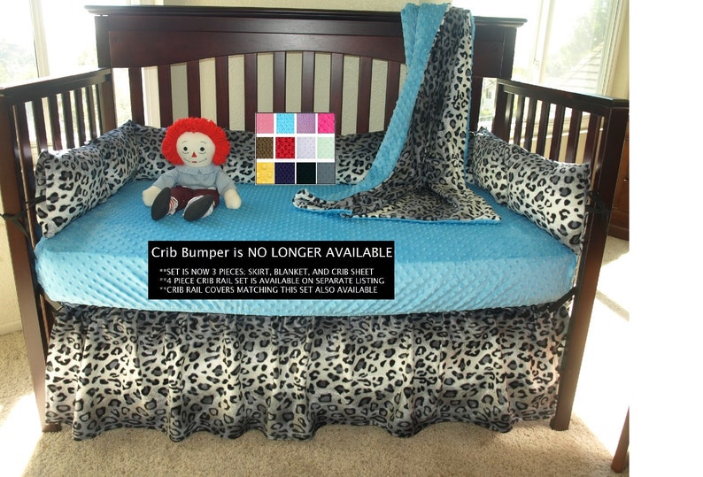 Snow Leopard Crib Bedding Set Etsy