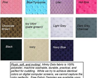 Minky Fabric (1 yard-60&quot; wide) minky dot fabric by the yard OR Wholesale