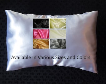 Satin Toddler Pillow case Travel Pillow Cover various sizes