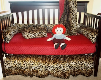 leopard print cot sheets