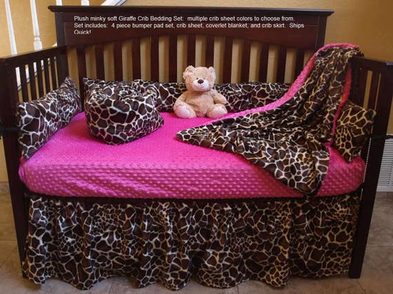 Giraffe Baby Bedding Set Safari Crib Bedding Etsy