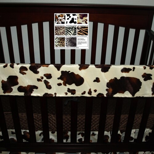 Crib Rail Cover Western and Safari Cowhide Animal Print Etsy