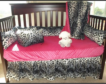 leopard print baby bedding