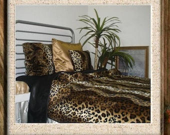 Leopard Coverlet Bedspread Twin OR Twin XL