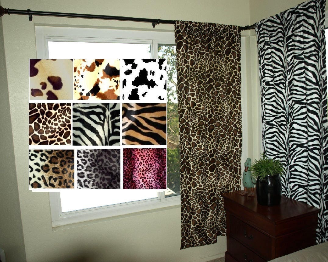 safari animal print curtains