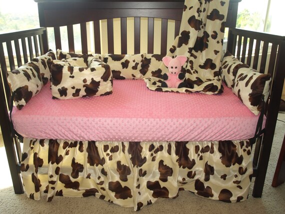 cow crib bedding