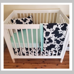 Cowboy Baby Bedding Set Western Style Cow Print