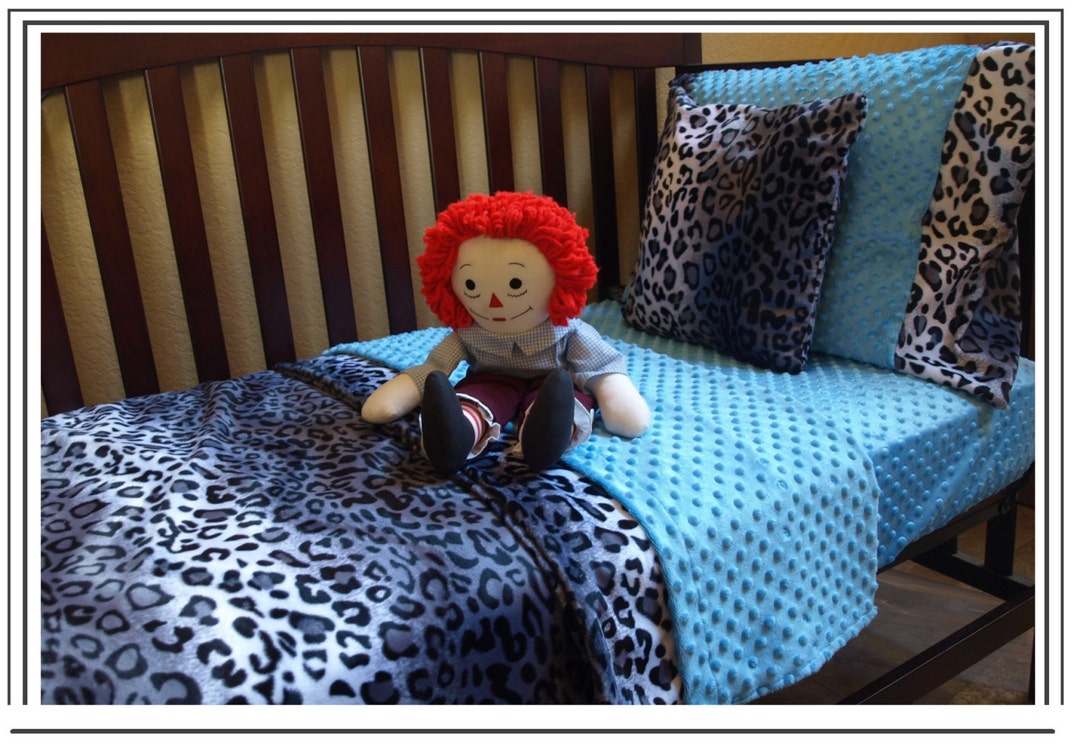 Leopard Print Toddler Bedding Set Etsy