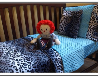 Leopard Print Toddler Bedding Set