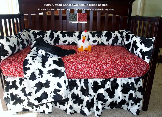 Bandana Crib Sheet Western Crib Sheet Western Crib Bedding Etsy