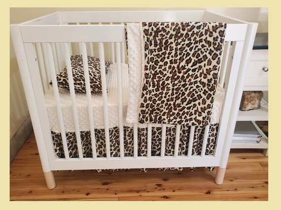 Leopard Print Crib Bedding Set Safari Baby Bedding Etsy