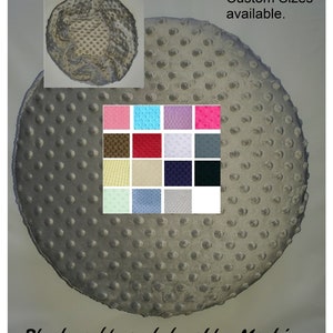 Round Crib Sheet Round Crib Bedding Round Fitted Sheet Minky 42&quot; diameter