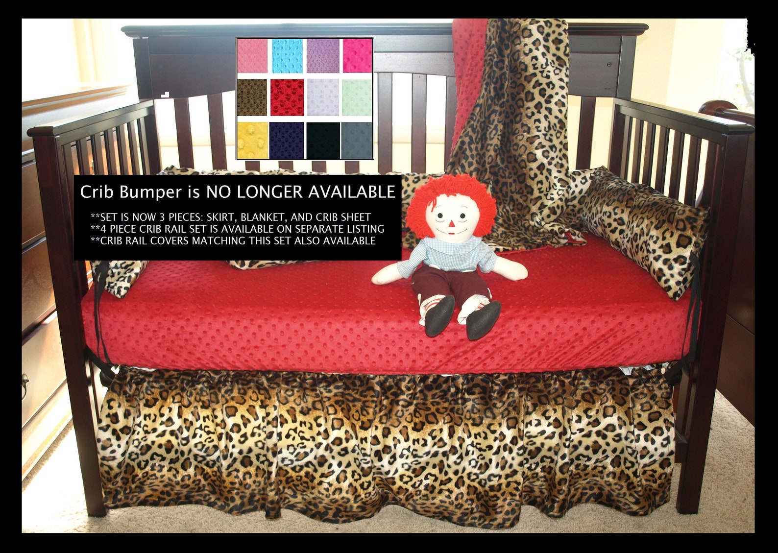 Leopard Print Crib Bedding Set Etsy