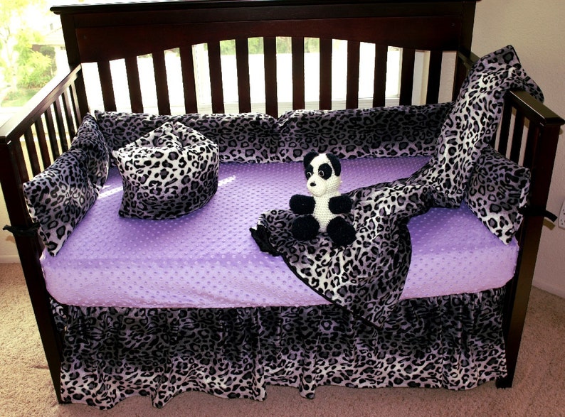 Drap uni pour lit de bébé Minky Dot image 2