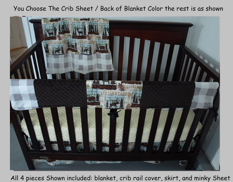 rustic crib set