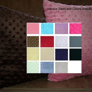 Minky Dot Pillow Case Minky Pillow Cover Standard, Queen, King, Euro, and Body