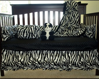 zebra crib sheet