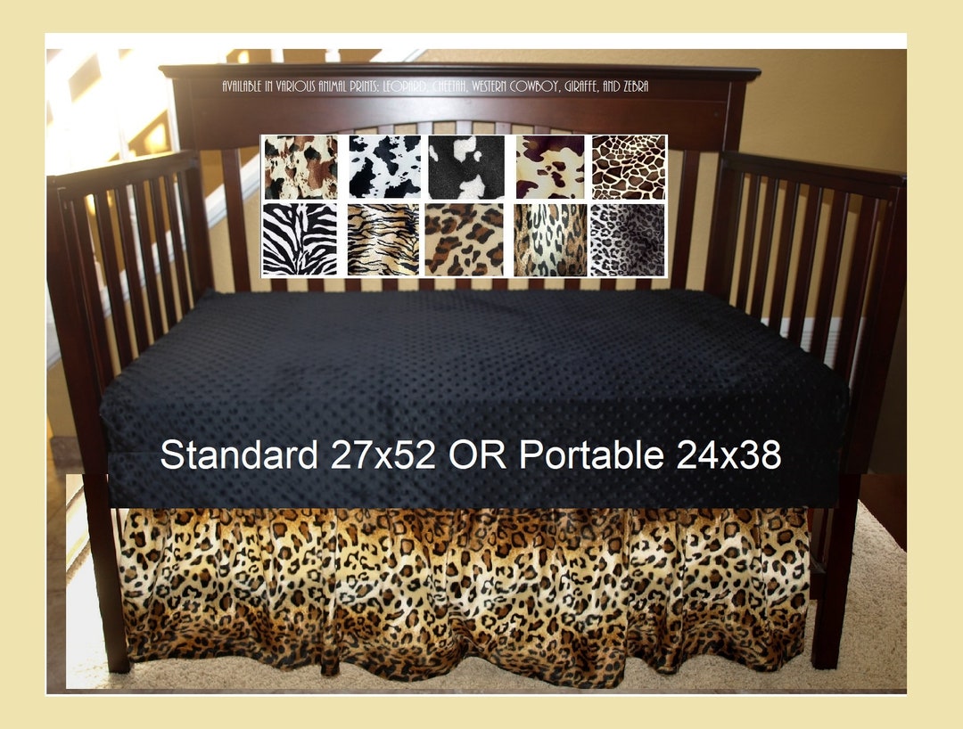 Animal Print Leopard Cheetah Tiger Zebra Giraffe Crib Skirt Safari Style Crib Bedding Etsy