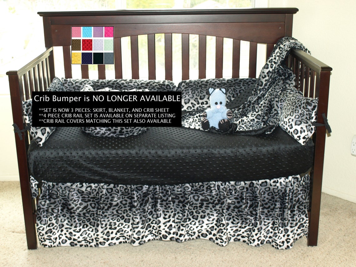 Snow Leopard Crib Bedding Set Etsy
