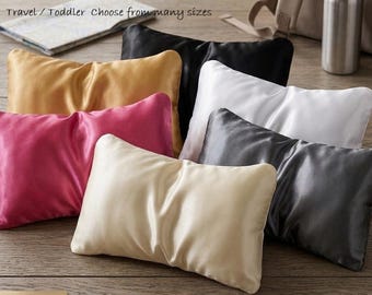 Satin Toddler Pillow case Travel Pillow Cover various sizes