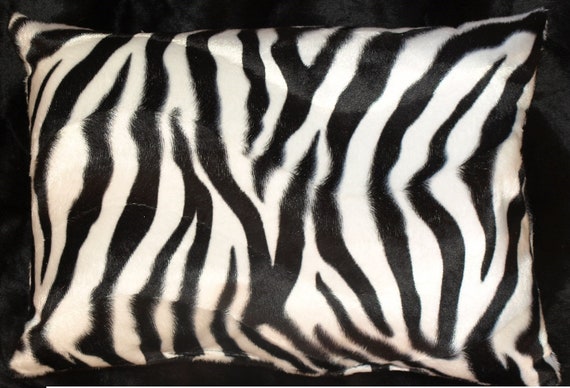 Zebra Print Pillow Sham Set Of 2 Etsy