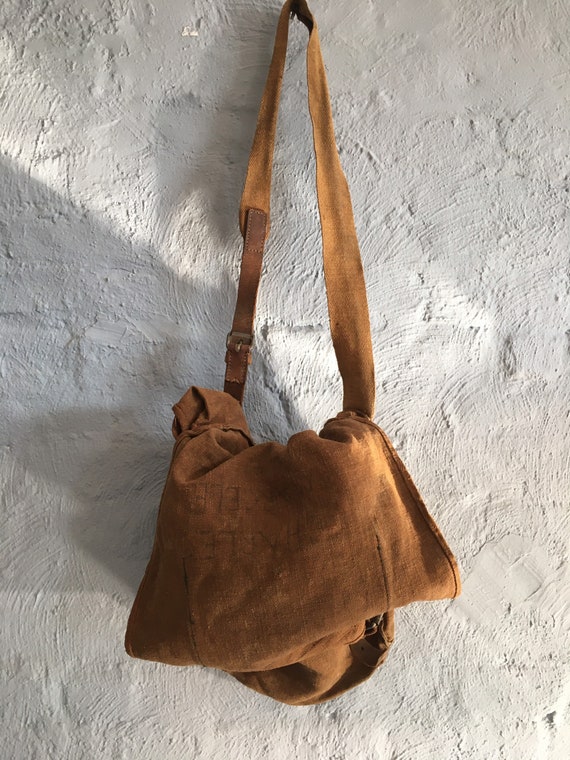 Vintage 1930s-40s Military Messenger Bag - image 1