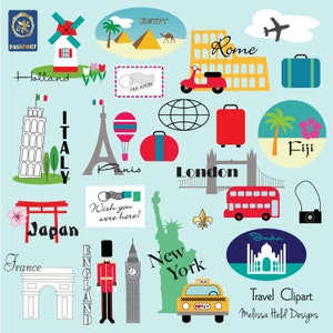 Clipart numérique World Travel