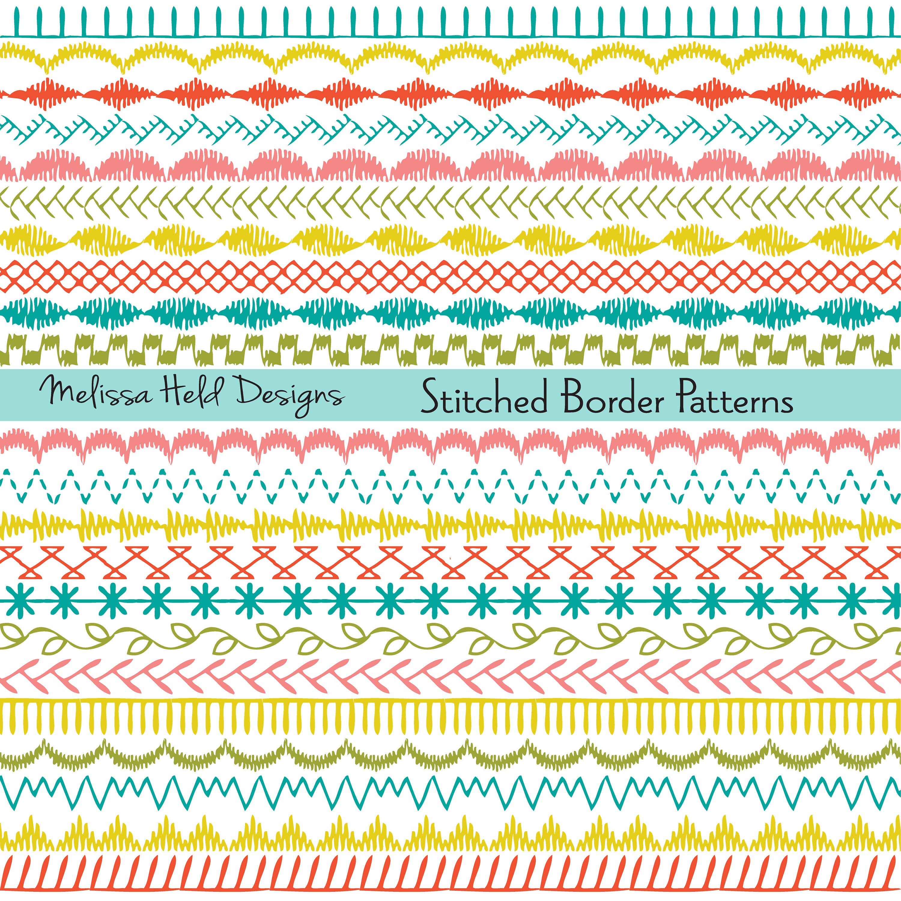 Stitch Border Clip Art