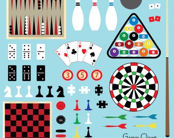 Board Games Clipart Etsy