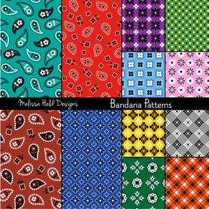 Digital Bandana Patterns