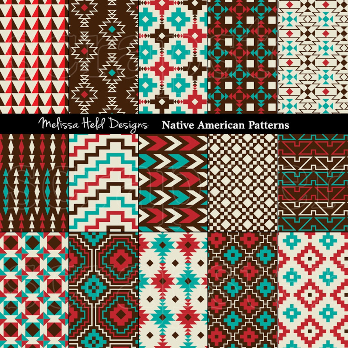 Native American Geometric Patterns Etsy