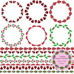 Cornici e bordi digitali Ladybug