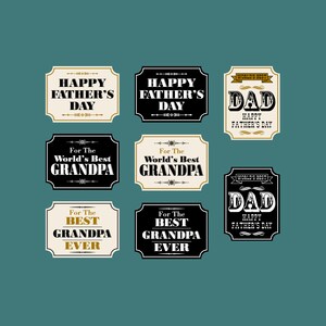 Father's Day Placard Digital Clipart image 2