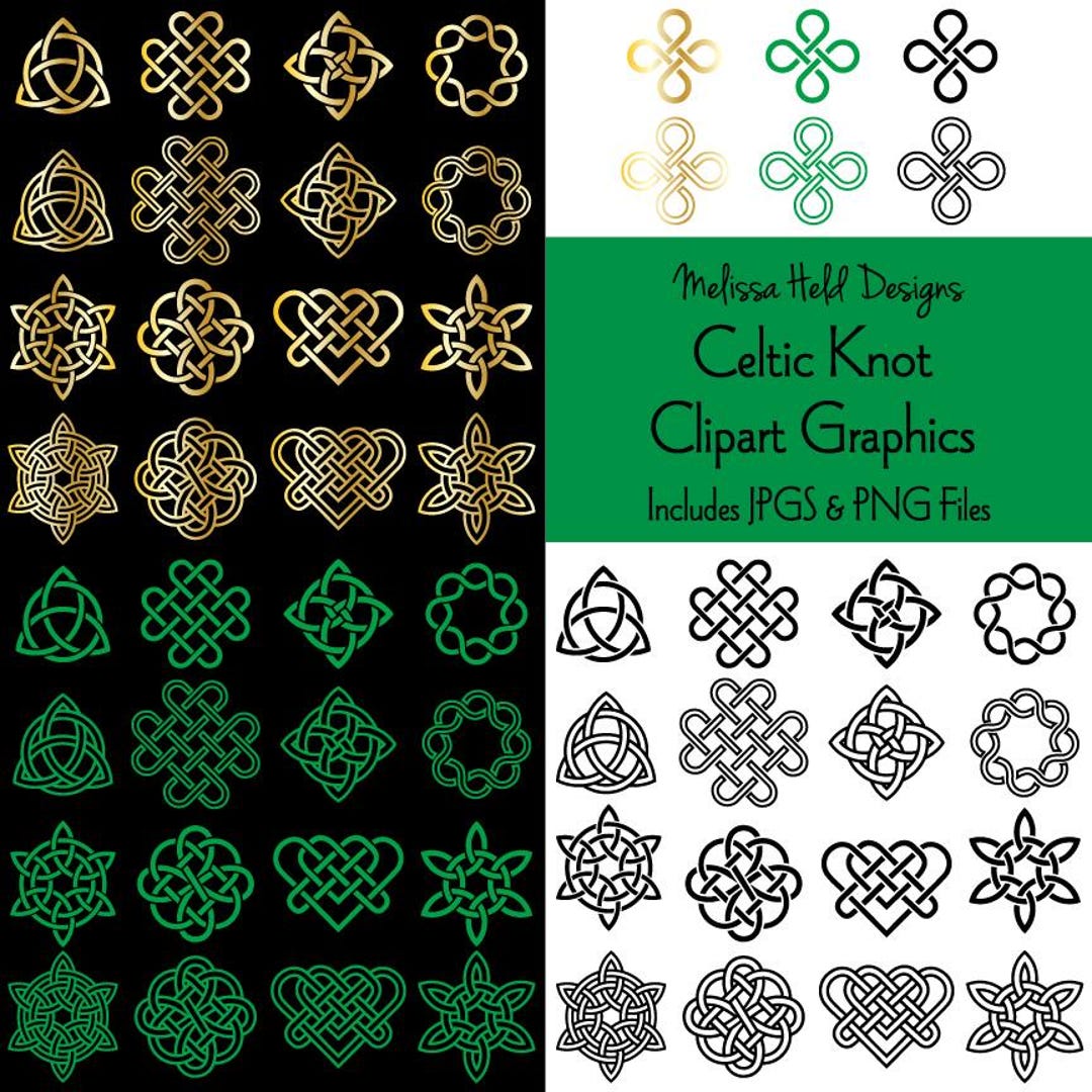 Celtic Knot Icons Digital Clipart - Etsy