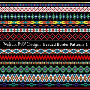 Beaded Border Patterns Digital Clipart 1
