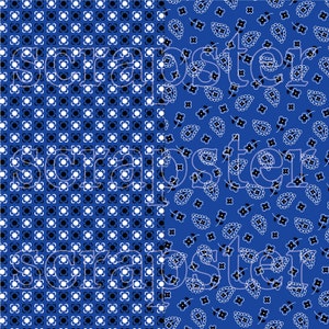 Blue Bandana Digital Patterns image 4