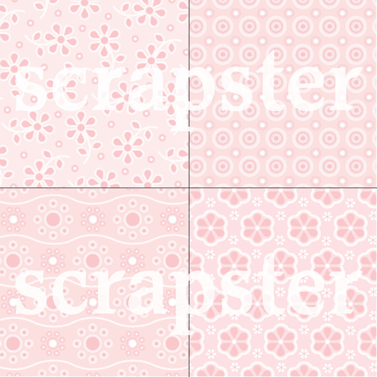 Pink Eyelet Eyelet Digital Patterns - Etsy