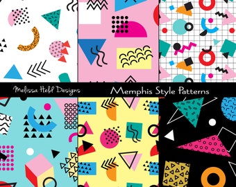 Memphis Style Digital Patterns