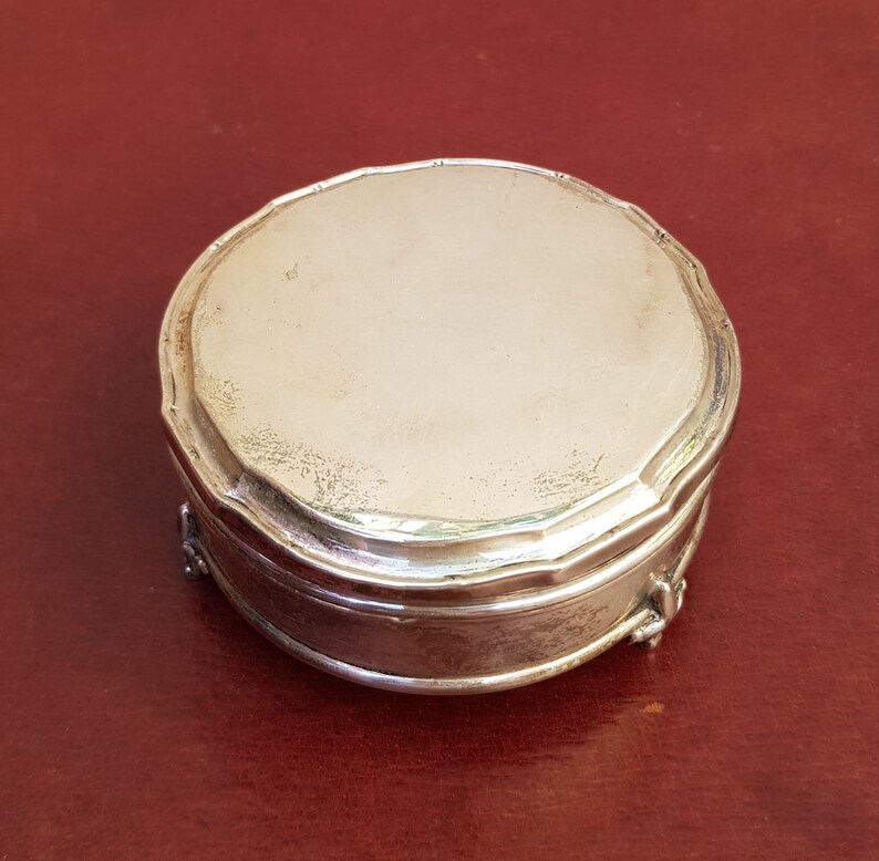 Silver Trinket Casket with two Silver Bottle Hang Tag Labels