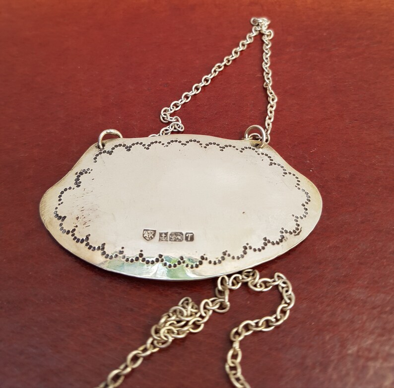 Silver Trinket Casket with two Silver Bottle Hang Tag Labels