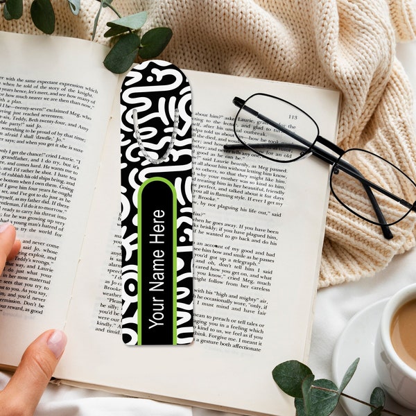 Personalized gift for readers. Custom name bookmark. Metal durable bookmark gift. Custom gift for book lovers and avid readers. Book tracker