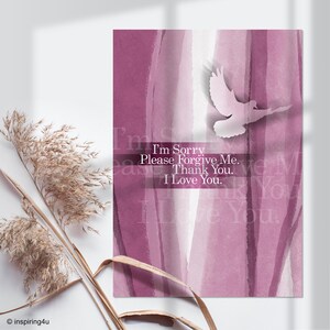Ho&#39;oponopono Mantra Pink Poster, Hooponopono Mantra Hawaiian Prayer, Pigeon Wall  Décor print, Self-Healing Prayer, Spiritual gift for her