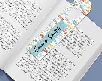 Personalisiertes Aluminium Lesezeichen: individuelles Namensgeschenk für Bücherliebende