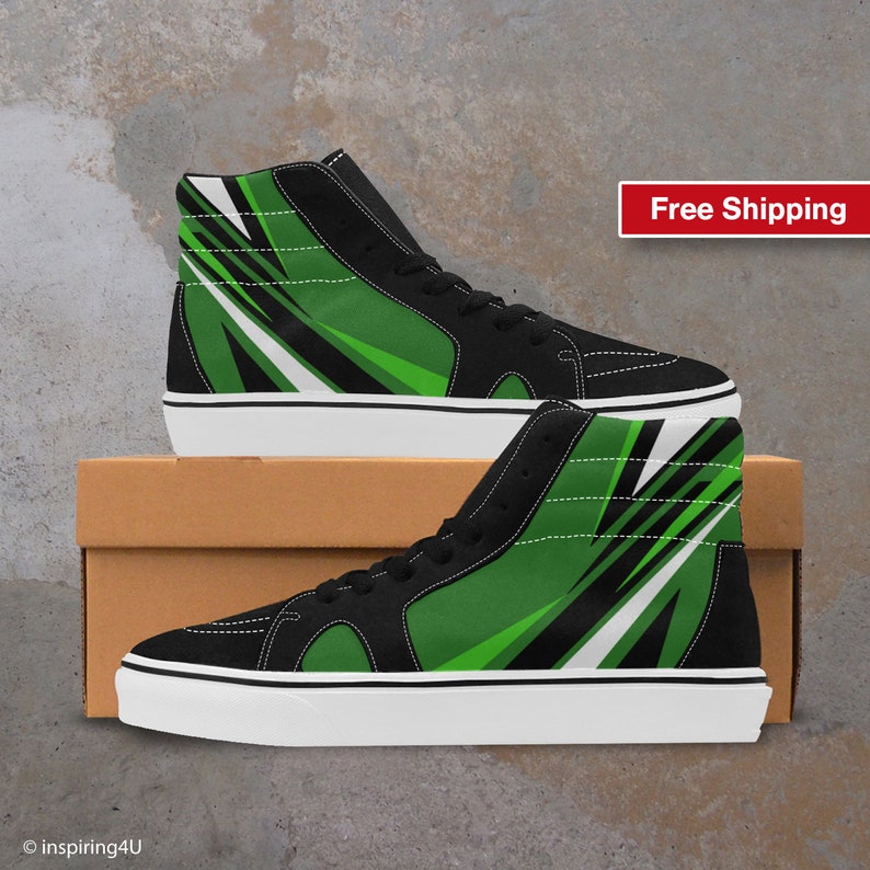 Men's High Top Canvas Shoes Fashion Shoes Unique Shoes Etsy