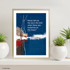 Inspiring quote Poster print. Home office wall decor motivational poster. Graduation gift Wall Hanging. Modern art prints poster Wall Art.