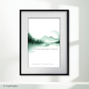 Hoponopono Hawaiian Prayer. Hooponopono Mantra Poster. Wall art Décor. Ho&#39;oponopono Prayer. Ho oponopono Spiritual Gift. Self Healing Prayer