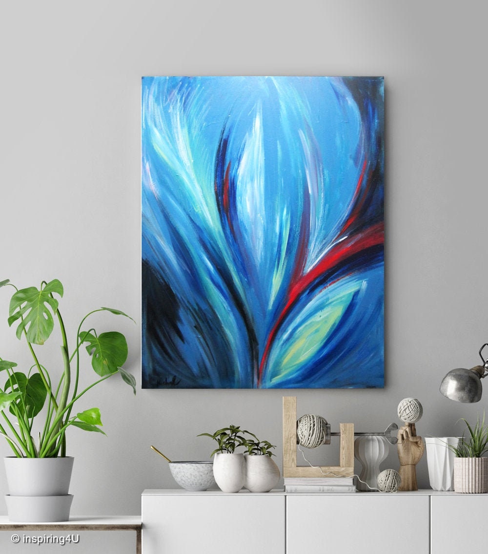 Original Abstract Acrylic Painting. Stretched Canvas. One of a - Etsy