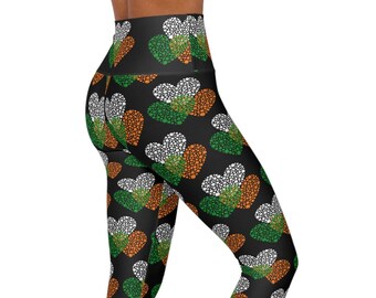 Shamrock Heart High-Waisted Leggings: St. Patrick's Day Outfit