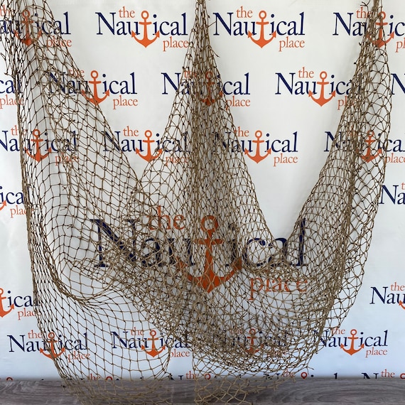 Decorative Fish Net 5 Ft X 5 Ft Knotted Traditional Used Fish