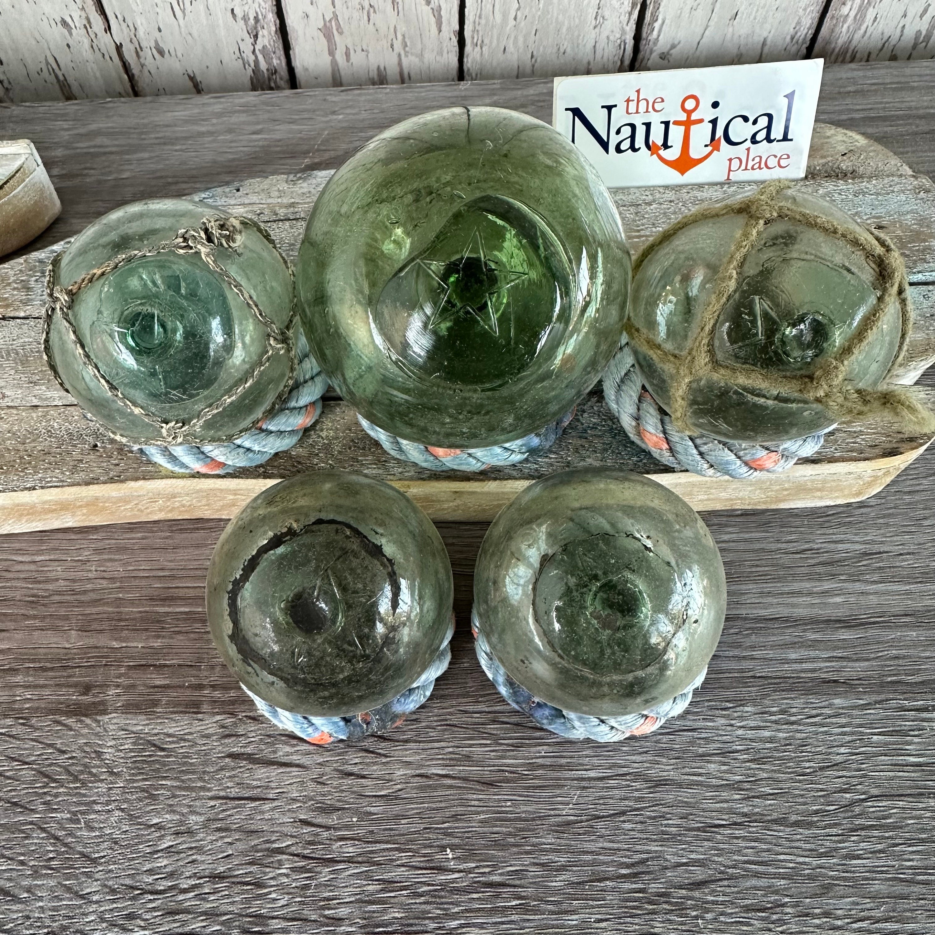 Nautical Decorating with authentic Fishing Glass Floats